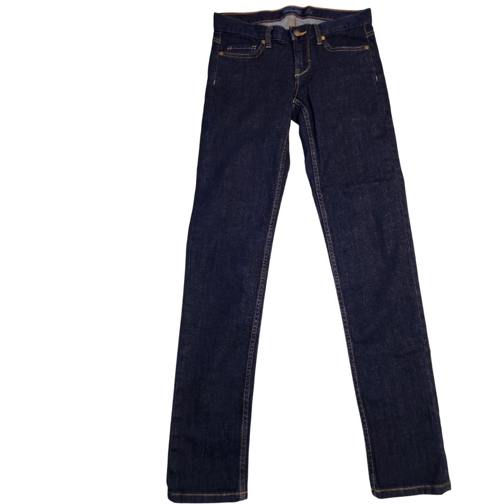Patagonia Womens 26 Straight Leg Jeans Dark Indigo Wash Denim Blue 58245